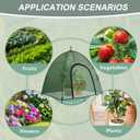 Plant Mesh Cover for Garden Protection - 50" x 50" x 40" Reusable Plant Tent Cage with Zipper & Stakes, Pest Guard Netting for Vegetables, Fruits, Flowers, Small Animals & Poultry 1PCS