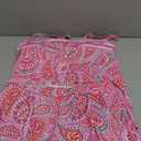 ROSEWE Womens Tummy Control Tankini Bathing Suits, Two Piece Ruched Swimsuits, Floral Print Swimdress with Skirt (Large, Pink Paisley)