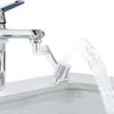 1080 Swivel Faucet Extender, 2 Sprayer Modes, Universal 360 Swivel Multifunctional Aerator, Sink Water Faucet Extension Filter, Kitchen Bathroom, Robotic Arm in Brass.