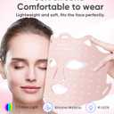 SDKWDH LED Light Therapy Mask, Red Light Therapy for Face - Red Light for Anti-Aging & Wrinkles, Blue for Acne, IR for Deep Repair, At-Home Device, FDA Cleared, Portable & Rechargeable, Pink