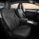 Custom for Tesla Model Y Juniper Seat Covers 2025-2026 Black | upgraded 1:1 custom Fit, premium faux leather, 5 seaters, waterproof & breathable, airbag compatible