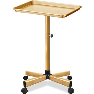 Salon Tray, Golden Salon Tray, Tattoo Tray on Wheels, Metal Dental Rolling Tray, Services Tray Height-Adjustable, Tattoo Tray, Medical Tray, Dental TrayGolden Salon Tray, Golden Salon Tray, Tattoo Tray on Wheels, Metal Dental Rolling Tray, Services Tray Height-Adjustable, Tattoo Tray, Medical Tray, Dental TrayGolden