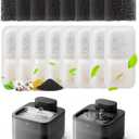 oneisall 8PCS Replacement Filters & Sponges for 2.2L 3.2L Wireless Fountain