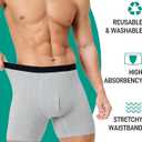 BEENIUBEE Incontinence Underwear for Men 150ML Absorbent Washable Reusable Heavy Flow Bladder Cotton Leak Proof Protective Boxer Briefs 5 Pack (Multicolor02, Large)