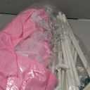 ORIAN Princess Castle Play Tent for Girls, LED Star Lights, Indoor & Outdoor Playhouse, Polyester, Pink, 55" x 53", Toddler & Kids Toys Ages 27