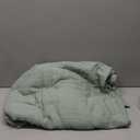 Bedsure 100% Cotton Muslin Blanket Queen Size for Bed - 4-Layer Breathable and Lightweight Thin Soft Summer Gauze Muslin Blankets for Adults, Sage Green, 90x90 Inches