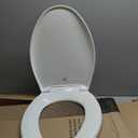 BEMIS 7900TDGSL Commercial Heavy Duty Closed Front Toilet Seat with Cover, Industrial No Slam Seat with Secure Installation, Made in USA, Elongated, White