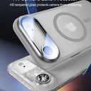 [Upgraded Full Camera Protection] for iPhone Air Case with Camera Cover Stand [Fit for MagSafe][10FT Mil-Grade Protection] Translucent Magnetic Phone Cover for iPhone 17 Air Case, Grey
