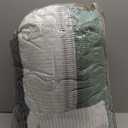 Litanika King Size Comforter Set Sage Green - 3 Pieces Lightweight Quilt Bedding Comforter Sets, Light Green White Colorblock Stripe Fluffy Bed Set, All Season Down Alternative