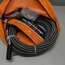 Drainx Easy Twist Drain Auger | Flexible Plumbing Cables for Cleaning Drainage Clogs Includes Storage Bag and Protective Gloves, 3/8" Diameter, 50 FT