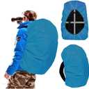 Joy Walker Waterproof Backpack Rain Cover, 12000mm Ultra-Waterproof, Upgraded Ultra-Strong Multilayers, Antislip Buckle Strap, Small, For 15-25L Backpack, Aqua