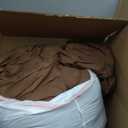 CozyLux Oversized King Comforter Set Brown, 7 Pieces 120"x98" Bed in a Bag Comforter Set with Sheets, All Season Bedding Sets with Down Alternative Comforter, Sheets, Pillowcases & Shams, Soft Bed Set