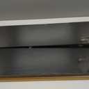 55in Floating Shelves for wall Set of 2, Black Wall Mounted Shelf 9.3in Deep for Wall Decor, Hanging Shelf 1.5in Thick for Living Room, Bedroom, Bathroom, Kitchen, Office, 55"Wx9.3"Dx1.5"H,Set of 2
