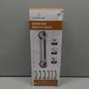 LEVERLOC 2 Pack Shower Grab Bars for Bathtubs and Showers, Easy to Install Suction Shower Handles for Bathroom Removable Handrails for Seniors Elderly Heavy Duty Safety Grip Waterproof Drill Free Gray (16.8 2 Set)