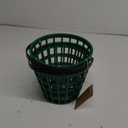 Bekith 2 Pack Plastic Golf Ball Basket, Golfball Container Bucket with Handle, Holds 50 Balls, Green