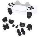 Replacement D-pad R1 L1 R2 L2 Triggers Share Options Face Buttons, Black Full Set Buttons Compatible with ps5 Controller BDM-010 & BDM-020
