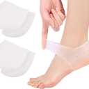 VivoFoot Gel Heel Protectors,Heel Pain and Cracked Heels Relief for Men and Women (2 Pairs)