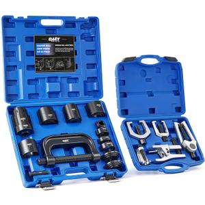 Orion Motor Tech Ball Joint Tool Kit, 26 Piece Master Ball Joint Removal Tool Kit with Ball Joint Press Tool Ball Joint Separator, Tie Rod End Tool Set with Receiving Tubes for SUV Car Pickup Truck