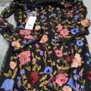 French Connection Astrida Embroidered Long Sleeve Minidress In Black Multi Size 4