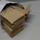 24 Pcs Burlap Chair Sashes for Wedding Natural Jute Bow Ribbon Ties for Rustic Country Wedding Decoration Farmhouse Vintage Party Reception Birthday Anniversary Banquet, 3.9inch x 7.87ft