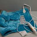 26" x 35" Flannel Neck&Shoulder&Back Heating Pad with 12 Temperature Settings& Countdown timer,Pain Relief for Back/Neck/Shoulders/Menstrual Pain, Christmas Gifts for Women Men Mom Dad(Light Teal)