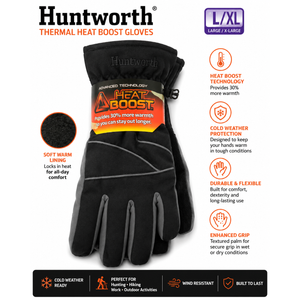 Heat Boost Huntworth Gloves, Large