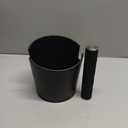 Coffee Knock Box, 4.8in Barista Style Espresso Grounds Knock Box with Removable Heavy-Duty Metal Knock Bar and Shock- Absorbent Durable and Non-Slip Base for Espresso Maker Accessories, Easy to Clean