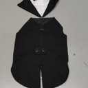 Kuoser Dog Tuxedo Dog Suit and Bandana Set, Dogs Tuxedo Wedding Party Suit, Doggy Prince Bow Tie Shirt Formal Pet Wedding Attire for Small Medium and Large Dogs Golden Retriever Samo Bulldogs (Small (Pack of 1), Black)