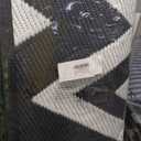 OLANLY Waterproof Outdoor Rug 8x10 ft Clearance, Reversible Outdoor Plastic Straw Rug, RV Mat, Indoor Outdoor Carpet for Patio, Camping, Balcony, Deck, Backyard, Black & White