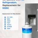 Waterdrop MXRC Replacement for GE® MXRC, FXRC, FXRT, HXRC, 9905, 46-9905 & 1E1013 Refrigerator Water Filter, 1 Pack