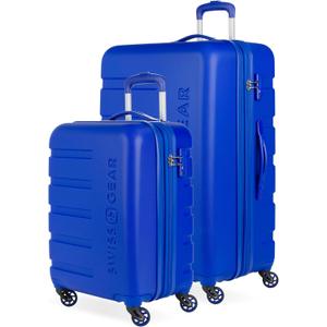 SwissGear 7366 Signature Hardside Expandable Luggage with Spinner Wheels, TSA Lock, Cup-Holder, Cobalt, 2-Piece Set (19/27)