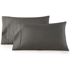 HC Collection Pillow Cases Standard Size/Queen Size Set of 2- Microfiber, Extra Soft Pillowcases - Easy Care & Machine Washable - Cream