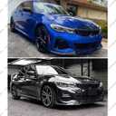 Front Lip Compatible with BMW G20 330e 330i M340i M-Sport 3-Series 2019-2022, MP Style Bumper Air Dam Lower Chin Spoiler Splitter, Protection Body (Carbon Fiber Pattern)