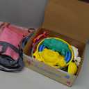 Collapsible Beach Toys for Kids Toddlers, Collapsible Sand Buckets Shovels Set with Mesh Bags and Sand Molds, Foldable Travel Sand Toys for Beach Sandbox Toys for Kids