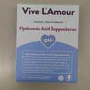 Vive L'Amour Hyaluronic Acid Vaginal Suppositories Vaginal Moisturizer, Continuous Hydration, Relieves Vaginal Dryness, Restores Natural Softness & Elasticity, Vaginal Health