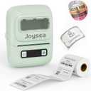Joysea BX1 Label Maker Machine with Tape, 2 Inch Bluetooth Label Maker, Portable Thermal Label Printer with Multiple Templates for Small Business, Office, Home, School (Green, 1 Labeler+1 Roll Label)