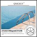 2 x 271148 G-417 Spider Gasket and 271151 2-Inch Valve O-Ring Using forPentair PacFab 2-Inch Pool or Spa Multiport Valve Fit of H & M Series