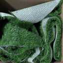 LOOBANI Artificial Turf Indoor Outdoor, Realistic Synthetic Grass with Drainage Holes, Artificial Grass Turf for Balcony Garden Landscape Decoration, 5 Feet x 10 Feet