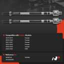A-Premium 2 x Front Inner Tie Rod Ends, Compatible with Subaru Forester 2019-2023, WRX 2023