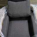 Sweetcrispy Massage Recliner Chair for Adults, Adjustable Home Theater Seating with Lumbar Support for Living Room, Modern Fabric Reclining, Grey (34.3"D x 26.7"W x 38.6"H (With Massage))