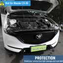Fit for Mazda CX-5 2017-2025 Accessories, Glossy Black Hood Bug Deflector Hood Bonnet Cover Trims Front Bumper Stone Guard Protection for CX 5 CX5 2018 2019 2020 2021 2022 2023 2024