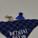 STMK Dog Birthday Bandana, Multi Sizes Dog Birthday Boy Bandana for Small Medium Large Dogs Pets (Small, Blue)