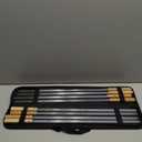 Premium Kabob Skewers 23 inch Long and 1 inch Wide Stainless Steel Flat Reusable Metal Skewers for Grilling BBQ - Making Brazilian Koobideh Chicken Kebab, 8pc Set with Bag