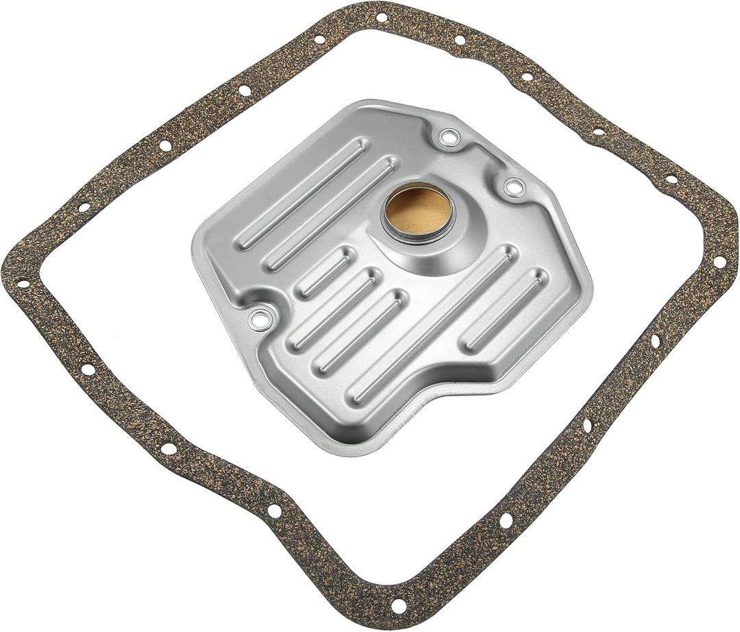 X AUTOHAUX 1 Set Transmission Filter Oil Pan Gasket Kit for Lexus ES300 RX300 for Toyota Camry Highlander RAV4 3533006010 353300W010 Transmission Valve Pan