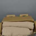 EVERGRACEHOME Cotton Gauze King Bedspread, Ultra Soft Prewashed Pick Stitch Matelass Coverlet, Lightweight Textured Oversized King Quilt Bedding Set for All Season, with 2 Shams, Khaki Tan (KING/CAL KING (108"x96")