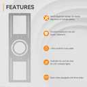 Elaruslux New Construction Mounting Plate with Round Hole - 4/6 Inch Flat Steel Rough in Wafer Light Bracket, LED Recessed Lighting Housing, 24 Pack