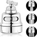 Faucet Extender 1pc Sink Aerator Rotatable Kitchen Faucet Head Replacement Pndbnq Faucet Sprayer Attachment Universal Faucet Nozzle Filter Adapter with Adjustable 3 Modes for Cold and Hot Water Output