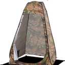 BRIAN & DANY Pop Up Shower Tent, Portable Privacy Camping Changing Tent, Camp Toilet Bathroom Pod with Rain Shelter & Windows, UPF 50+ & Waterproof, 47.2" x 47.2" x 74.8" (Camouflage)