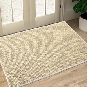 Front Door Mat Outside Entrance, Welcome Mat Outdoor, Indoor Entryway Rug, Dirt Trap Non-Slip Washable Low Profile, Muddy Resistant, Absorbent Fade-Resistant for Front Back Door Indoor 59"x36" Beige Front Door Mat Outside Entrance, Welcome Mat Outdoor, Indoor Entryway Rug, Dirt Trap Non-Slip Washable Low Profile, Muddy Resistant, Absorbent Fade-Resistant for Front Back Door Indoor 59"x36" Beige