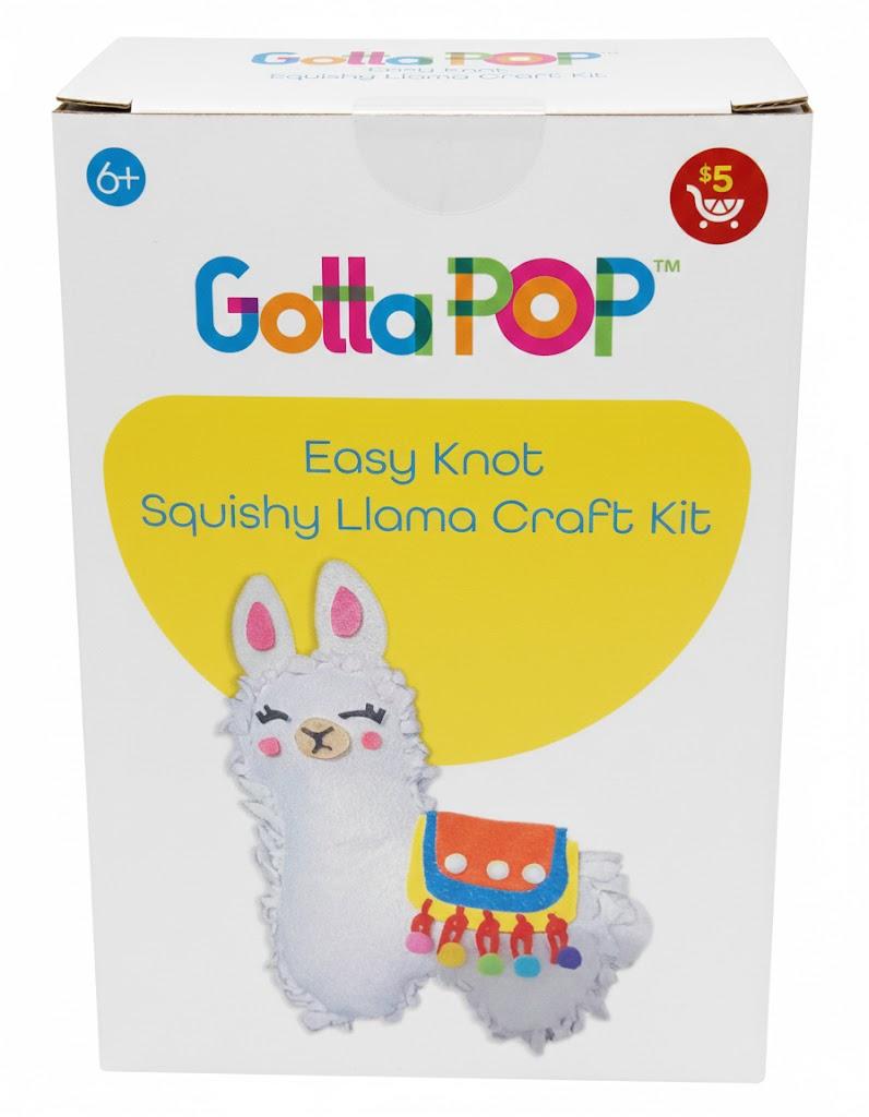 Gotta Pop Easy Knot Squishy Llama Craft Kit 2 Pack